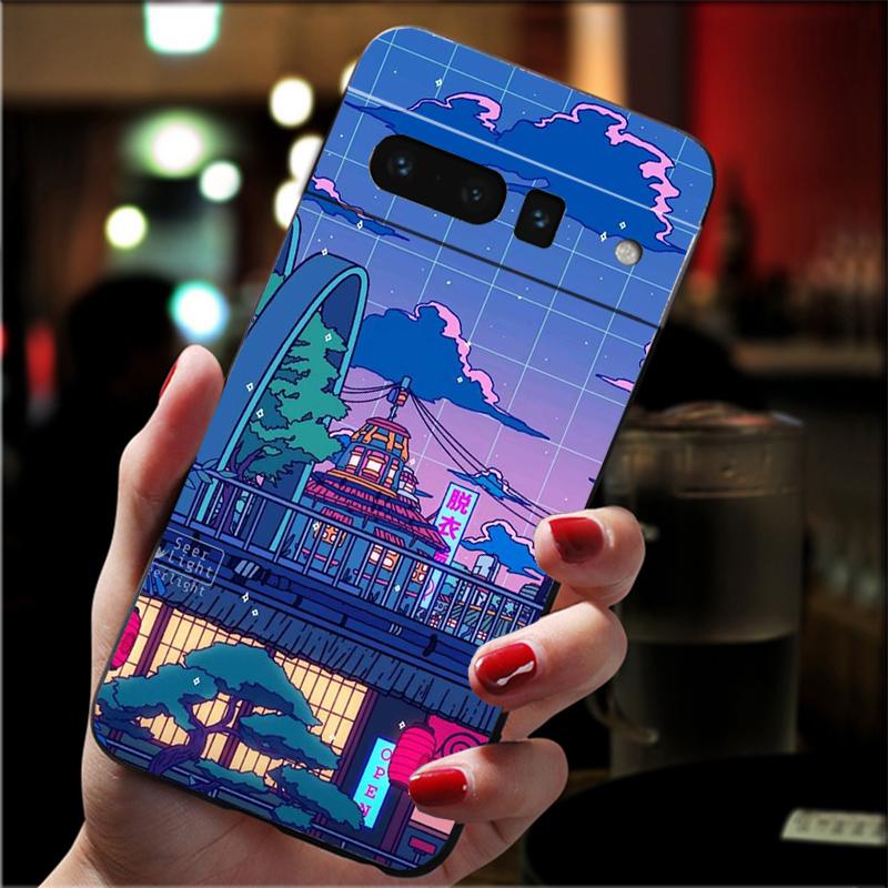 

Phone Case For Google Pixel 10 9 Pro XL 9A 8 7 6 Pro Pixel 8A 7A 6A Pixel 8 7 6 5 Japan Korea City Breaks Travel Art Google Pixel 5