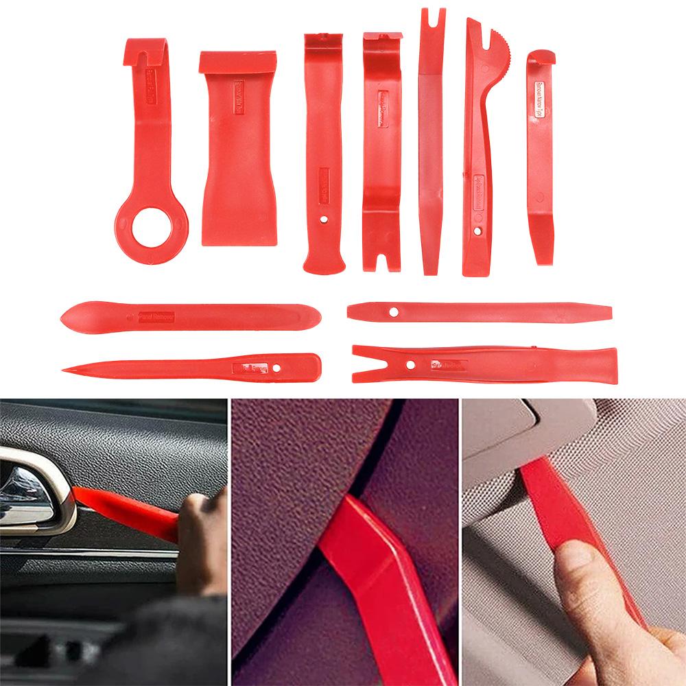 Car Dent Repair Remover Hooks Rods Tools Car Paintless Dent Removal Door Dent Dings Removal Painless Tool for Automotive Hail