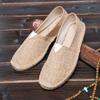 For The Elderly Light Personality Canvas Shoes Lazy Shoes A Slip-on Men Breathable Comfortable Thick Sole Linen Shoes Soft Shoes