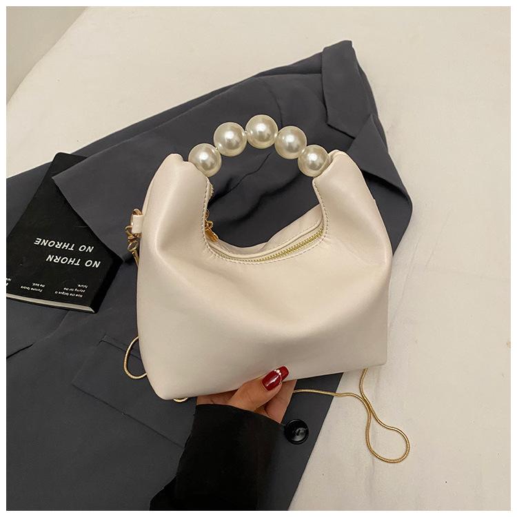 High-end Pearl Handbag 2025 New Summer Fashion Niche Chain Bag Women's Shoulder Crossbody Bag