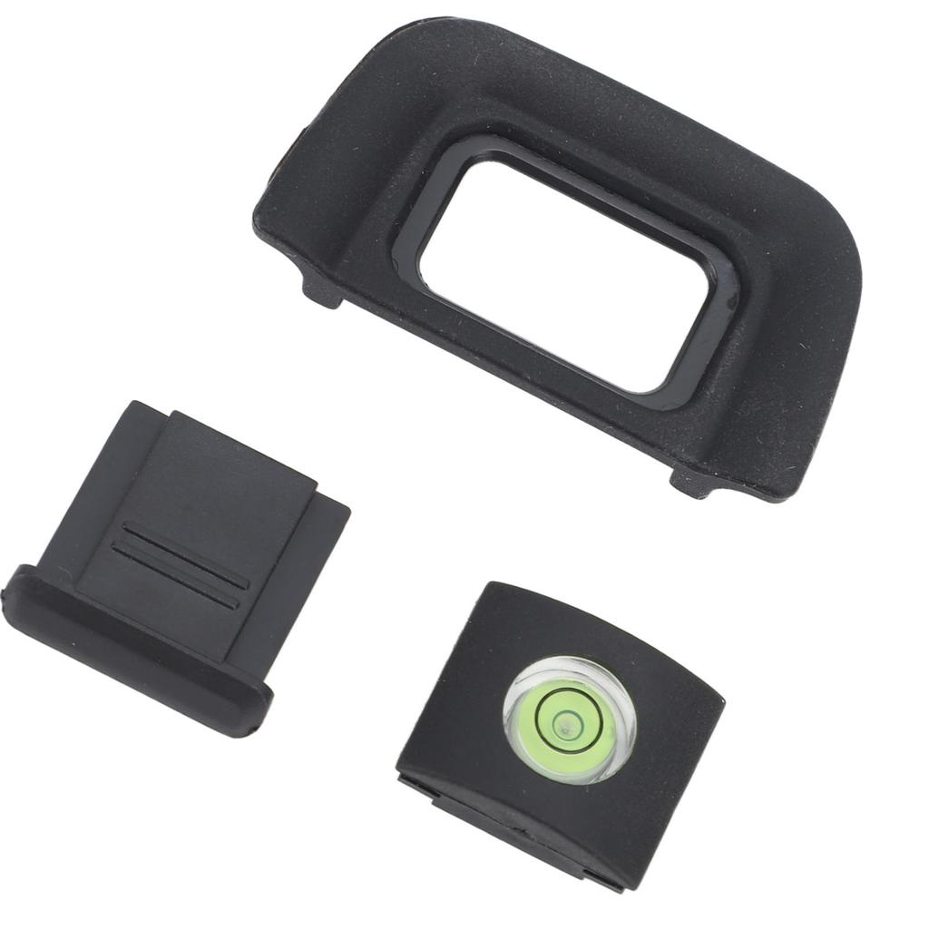 Camera Eyepiece Eyecup 22mm Viewfinder Eyecup with Hot Shoe Cover and Level Replacement for Nikon D5200 D5100 D3100