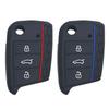 Silicone Car Key Cover Case For Volkswagen VW Golf 7 Polo Tiguan Kodiaq Karoq mk7 Skoda Octavia A7 SEAT Leon Ibiza Fob 3 Buttons