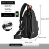 Korean Style Men's Crossbody Chest Bag – Fashionable, Multifunctional, Casual Shoulder Bag Backpack