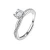 Women Moissanite Ring Love Intertwined Twisted Vine Design Diamond Ring Elegant Jewelry Gift For Her Anniversary