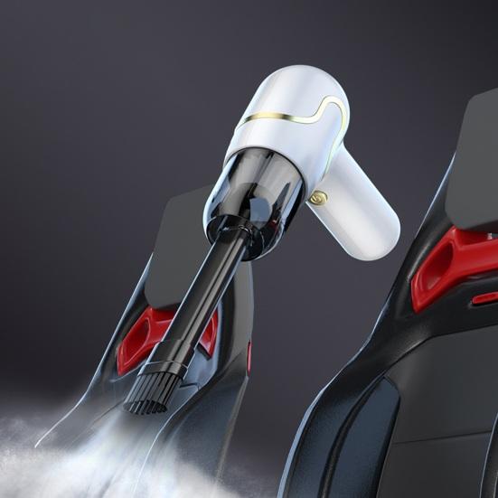 Handheld Car Vacuum Cleaner, Portable Vacuum Cleaner and Air Duster, High Power Rechargeable Vacuum with Multiple Nozzles for Car Home Office