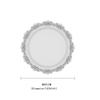 European Lace Silicone Table Mat Retro Embossed Heat Insulation Thickened Round Anti-Skidding Pad Kitchen Waterproof Placemat