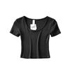 YPFF Women's Slim Fit Short Sleeve Active T-Shirt - Solid Color for Spring/Summer Workouts and Yoga