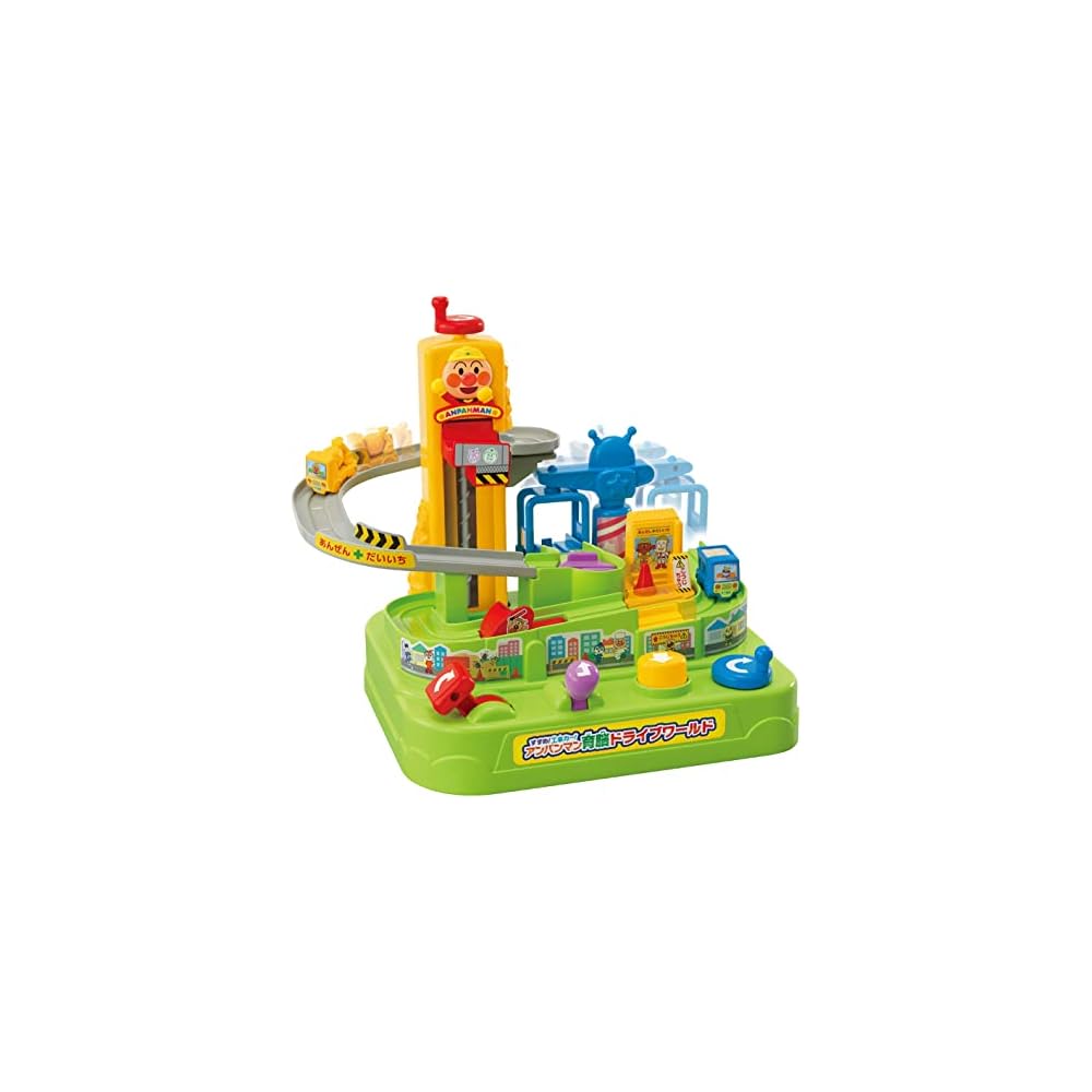 Joypalette Anpanman Construction Car Educational Toy for Kids Interactive Driving World