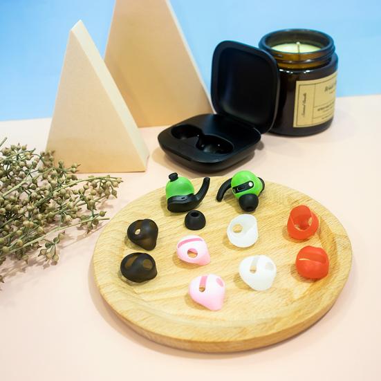 5 Pairs Earbud Case Covers Ultra Light Shock Resistant Anti-loss Silicone Mini Earplug Pads for Beats Fit Pro