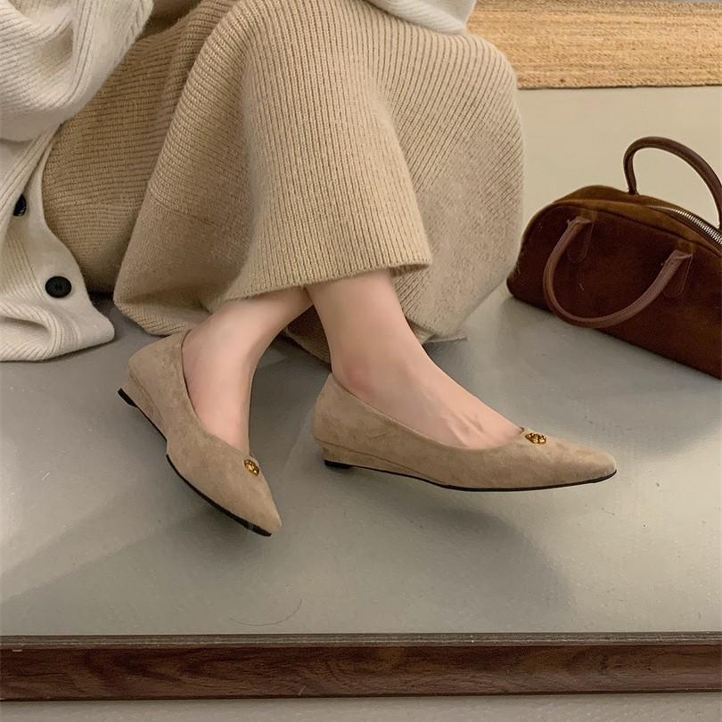 Retro Xiaoxiangfeng Single Shoes One-pedal Ladyshoes Commuter Shoes Women's Shoes