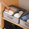 Square Non-woven Fabric Storage Box Thickened Clothes Storage Organizer  for Bedroom