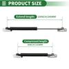 Motoforti Universal Lift Support Strut Shocks 10"/245mm 11lbs/50N/5kg Black, Set of 2