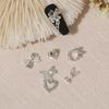 Yousheng 20Pcs Nail Ornaments Creative Shape Rust-proof Alloy Love Heart Nail Ornaments Bow-knot Manicure Jewelry Beauty Supplies