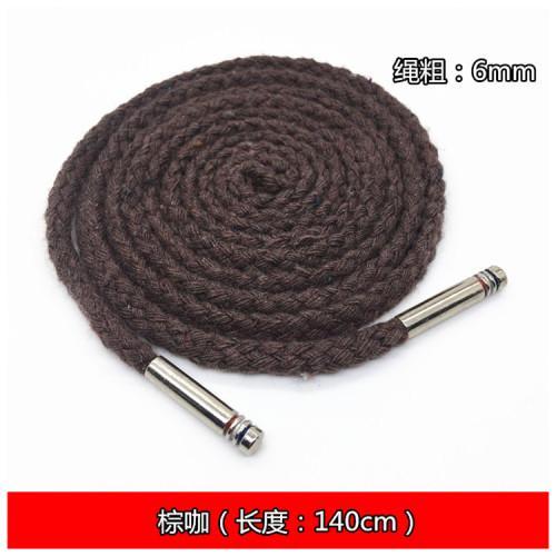 6mm Eight Strand Polyester Cotton Rope For Sports Pants Waist Rope, Clothing Drawstring, Dress Waist Rope, Shoelaces TJ21032