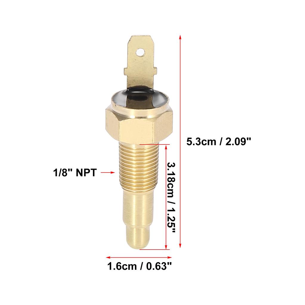 X AUTOHAUX Car Radiator Engine Cooling Fan Universal Temperature Sensor Switch 3mm NPT 160 Degree On 145 Degree Off