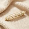 Decorative Hairpin, Imitation Pearl Oval Shape Hair Clip, No Damage Side Bang Hair Pin, Hair Accessories for Multiple Styles
