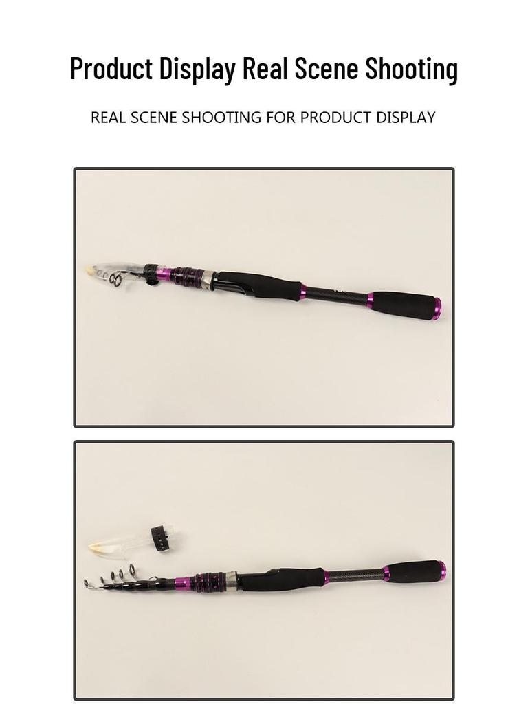 Universal Super Hard Carbon Fishing Rod - Stream, River, Ocean, Straight Handle Lure Rod