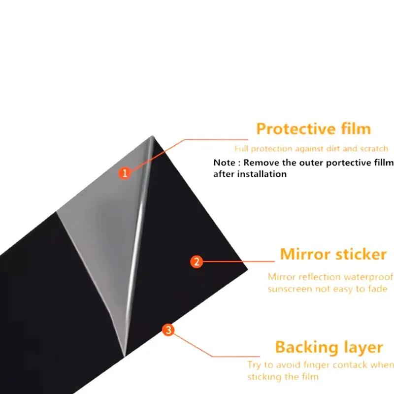For Ford Ecosport 2013- Piano Black B C Pillar Stickers, Easy tall PC Window Trim Anti-Scratch Exterior Styling Parts
