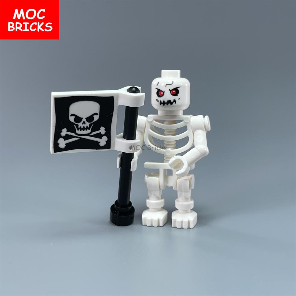 Einzelne MOC Steine DIY Dunkler Bote Magiergruppe Skelett Schädel Bausteine Figur Puppen Spielzeug für Kinder Geschenke