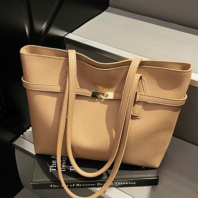 Borsa a Tote Premium di Grande Capacità, Elegante e Versatile, Borsa a Spalla Singola per il Pendolarismo Quotidiano.