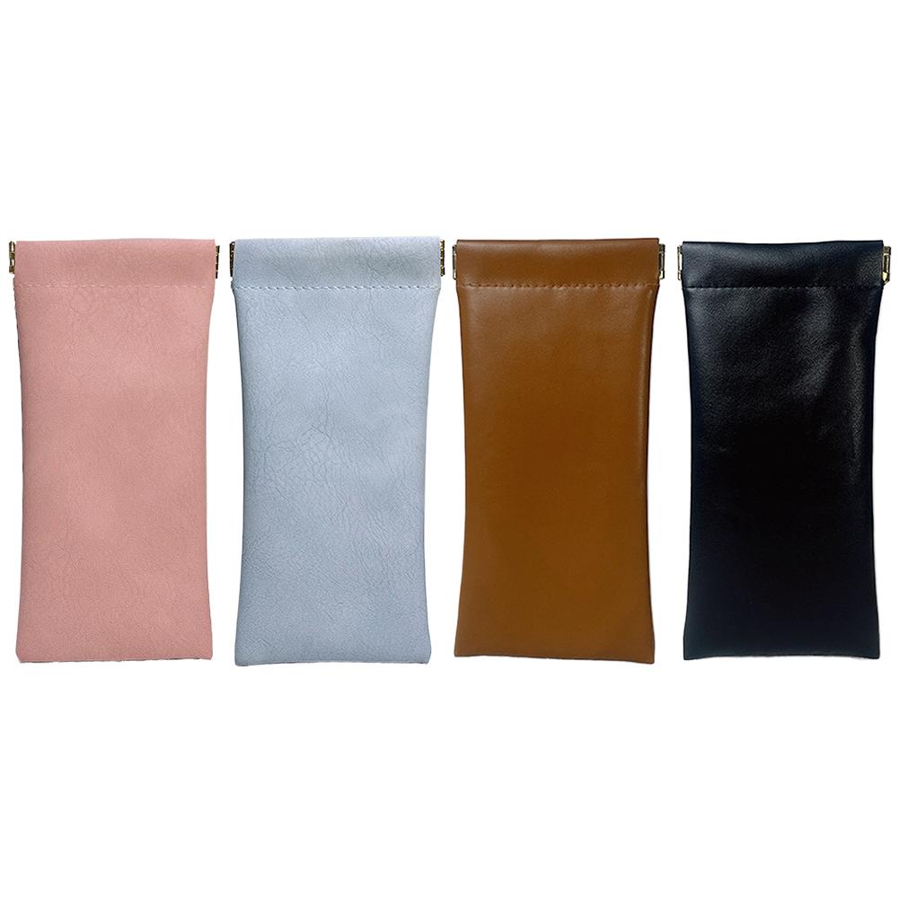 

Сумка для хранения очков Squeeze Top Simple из искусственной кожи, водонепроницаемая, аксессуары для очков