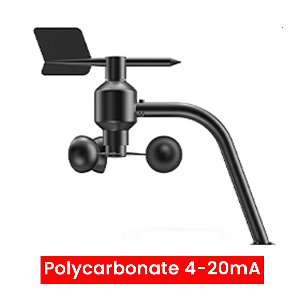 Polycarbon 1-61m/s Wind Speed Sensor 161° Wind Direction Transmitter Agricultural Weather Station Monitoring Transmitter