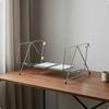 Transparent Reading Rack Stand Iron Frame Desktop Display Modern Minimalist Metal Book Holder