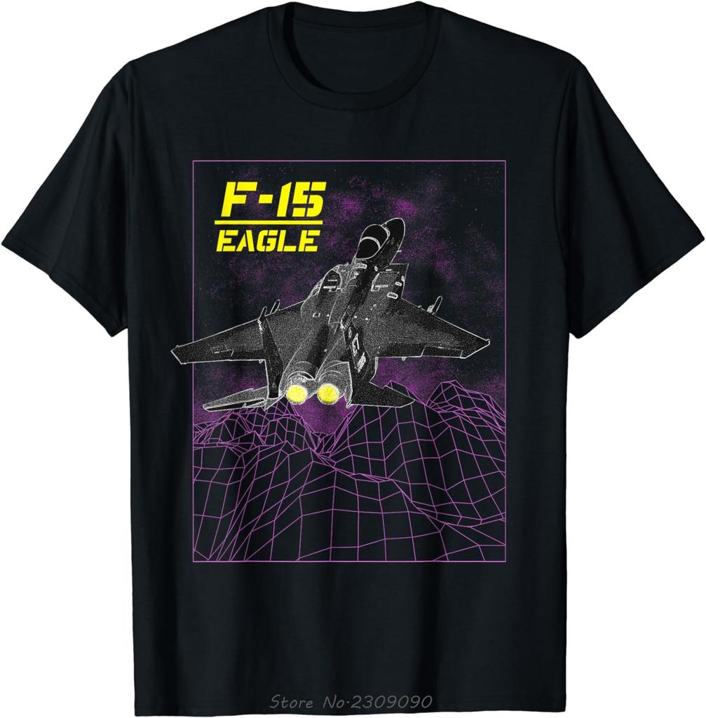 F-15 Eagle Fighter Jet Oversized T-shirt Casual Cotton Tshirt O-Neck Streetwear Unisex Tops Te