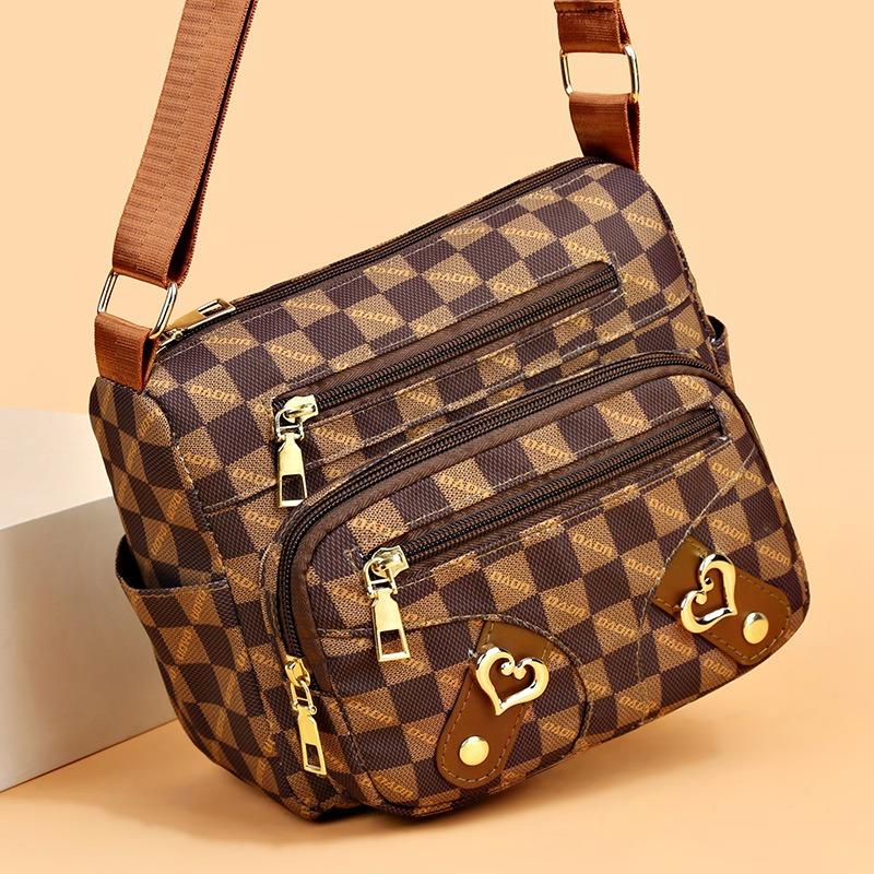 Multi-layer bags women's bags new women's shoulder bags shopping messenger bags doing business bags old mother bags