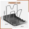 Pot Lid Holder for Kitchen Countertop Multifunctional Organizer Spoon Rest