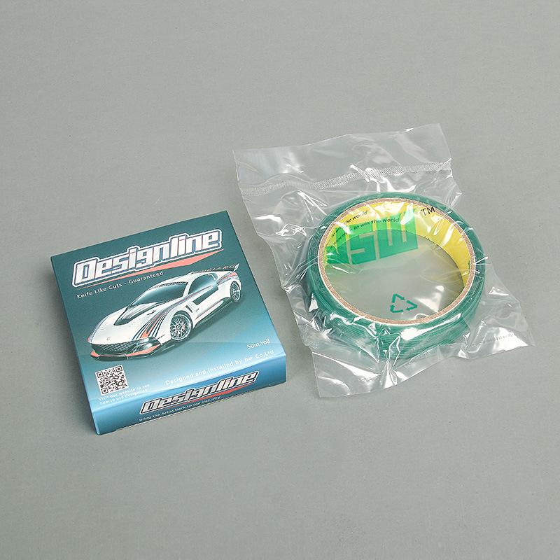 50m JSW Car Color Change Film Cutting Line - Non-marking, Paint-safe, Secure Adhesion with Application Tools.