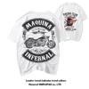 Summer Men's T-shirt Short Sleeved European and American Hip-hop Skull Casual Punk Men's Pure Cotton Short Sleeved T-shirt