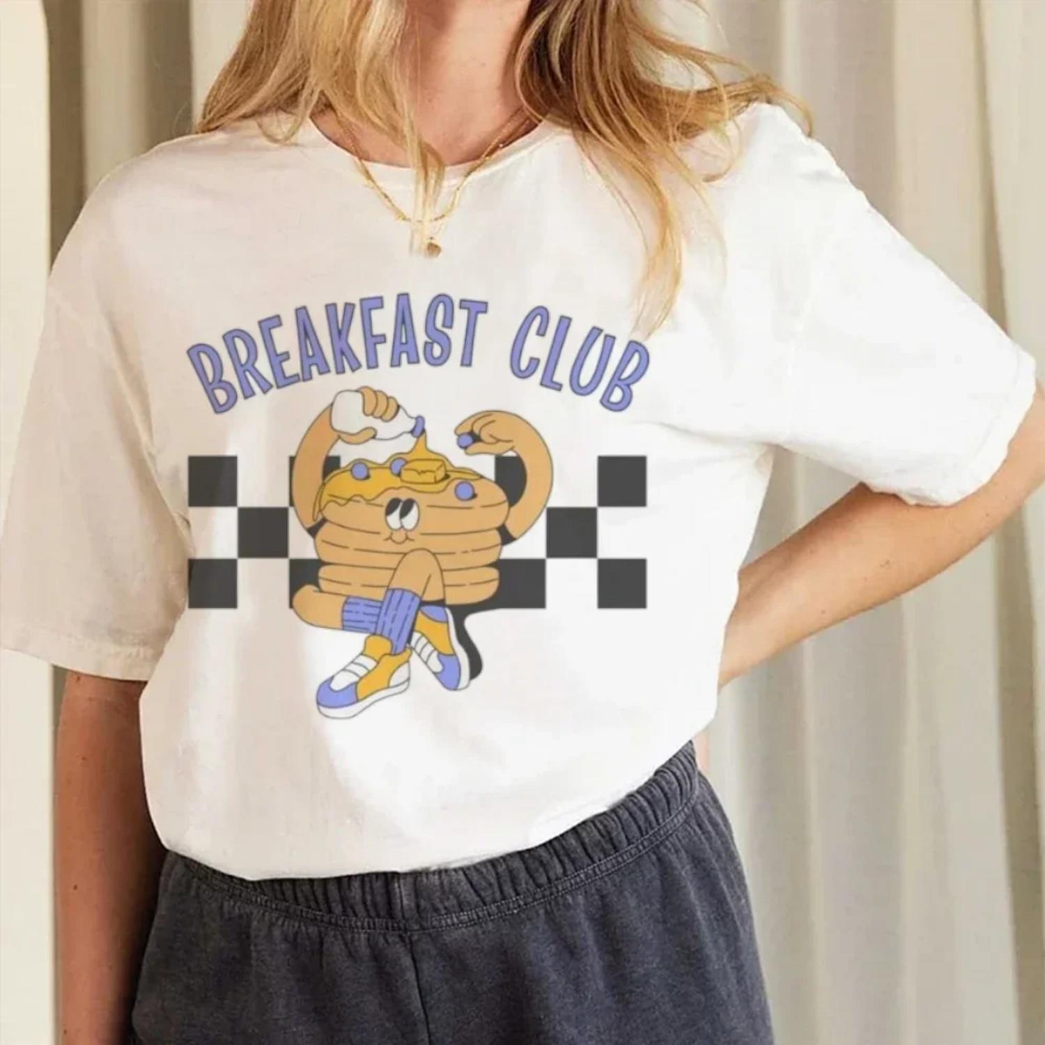 

Short Sleeved Women s Top T-Shirt Cute Printed Fashionable Round Neck Versatile Women s Cartoon Printed Pattern Casual T-Shirt XXXXXL білий