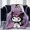 1pc Kuromi's Cute Halloween Adventure Blanket, Soft Throw Blanket, Warm Cozy Bedding Decor, Living Room, Travel, Camping, Car Blankets, Beach, Office