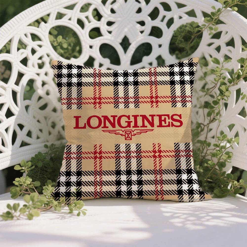 Elegant Style-Longines-Exquisite Craftsmanship Pillow Case Anti-dustmite Pillowcase Invisible Zipper Silky Short Plush Sofa