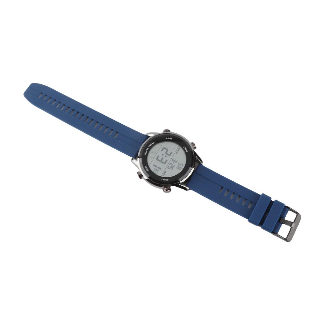 Sports Watch Digital Electronic Luminous Waterproof Large Screen Men Watch Silicone Watch Band for Outdoor Activities