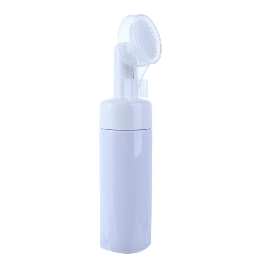 Soap Mousses Liquid Froth Pump Spray Bottle Refillable Bottles Foaming Bottle With Cleansing Brush
