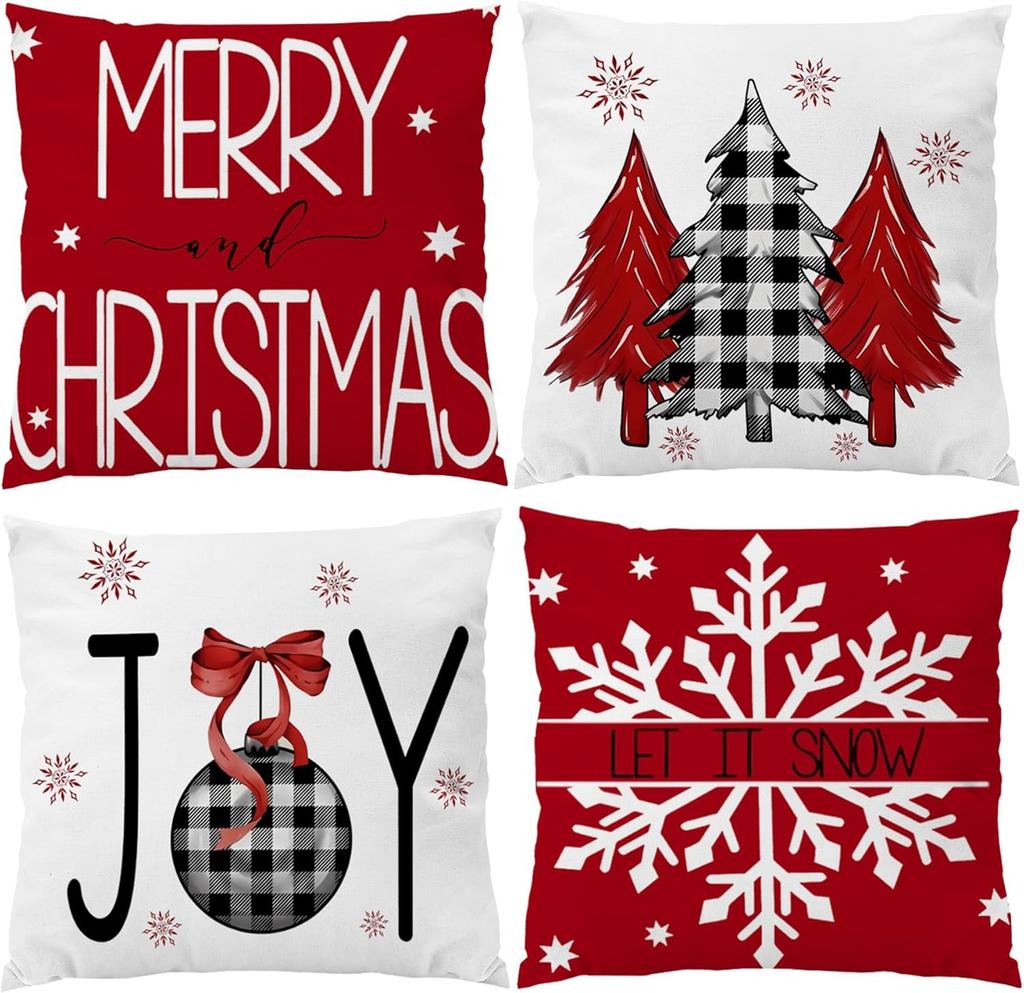 Fashion Bohemian Pattern Throw Pillow Covers Square Decorative Cushion Case For Sofa Bench Car Bed 18 X 18 Inch Set Of 4