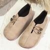 Autumn New Thick-soled Solid-color Buttons Lazy Large-size Single Shoes