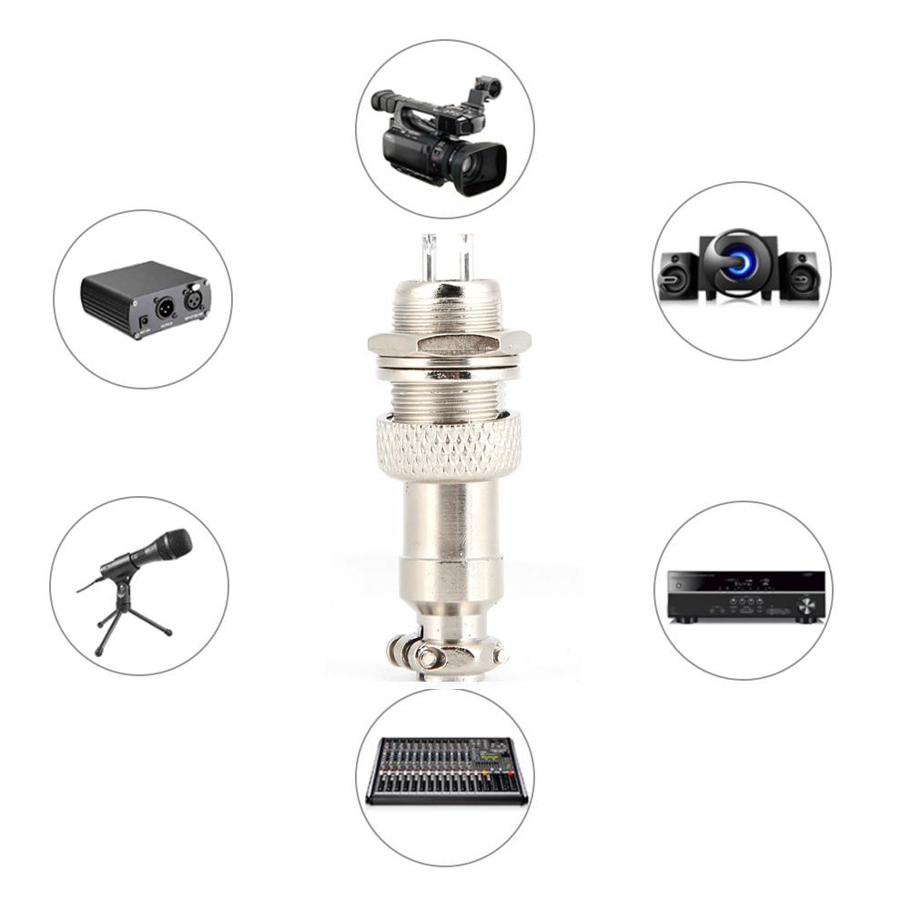 10pcs Aviation Socket Plug GX12 2 Core Connector Signal Transmission