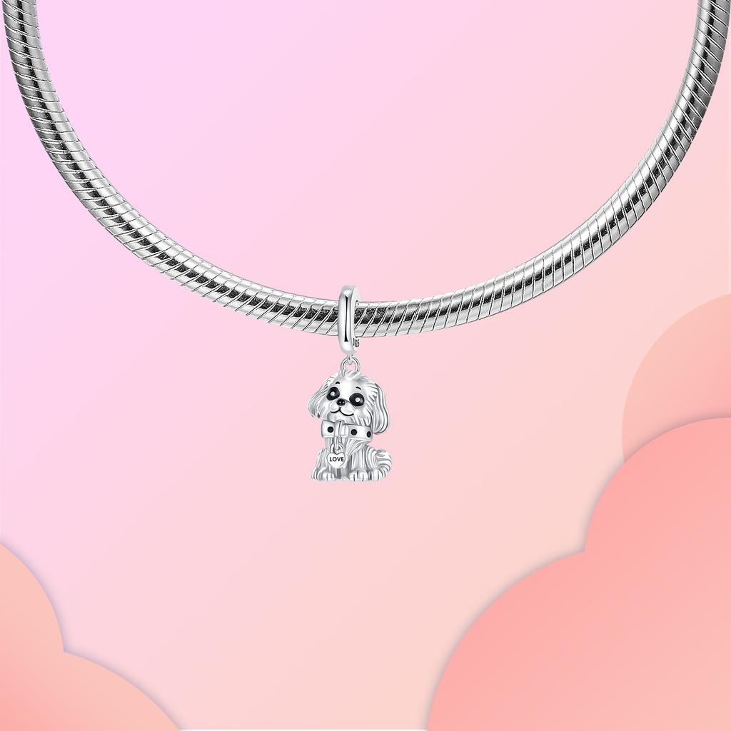 copper Charm Bead Charms Dogs Dangle Bead Charms Compatible With Authentic Charm Bead Charms Bracelets Do It Yourself Bead Women Jewellery Making