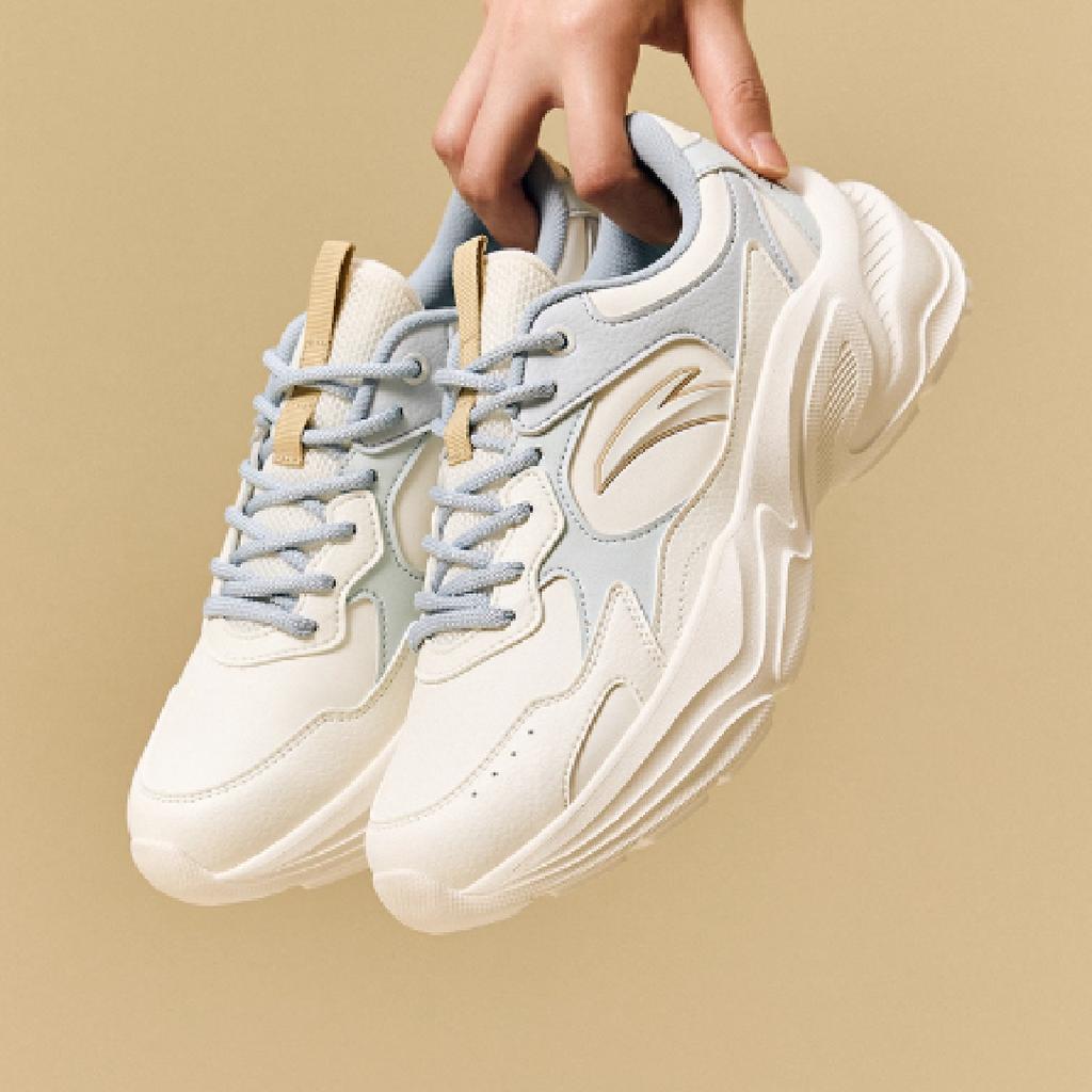 Anta Little Millennium Trendige Bequeme Verschleißfeste Atmungsaktive Leichte Erhöhte Höhe Low-Top Freizeitschuhe Damen Freizeitschuhe 922538826-6