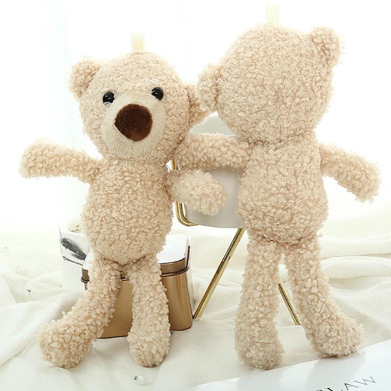 8in Stuffed for Doll Mini Bear Toy Soft Plush Toy Room Decoration Emotion Appease for Baby Girls Office Ornament Car Dec