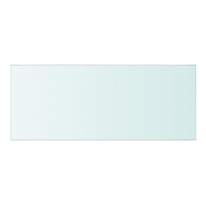 VidaXL Panneaux d'étagère 2 pcs Verre Transparent 50 x 20 cm