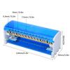 215 Terminalowa Skrzynka Rozdzielcza 2-poziomowa 125A/500V Blok Zaciskowy Skrzynka Przyłączeniowa Niebieska 2 wejścia 28 wyjść Skrzynka Rozdzielcza Dystrybucja Mocy