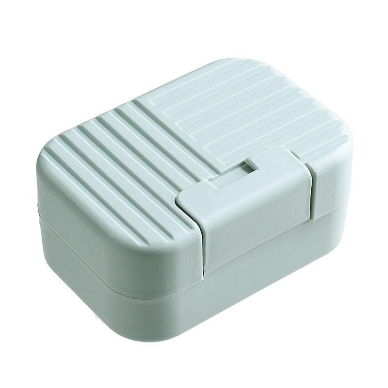 Boîte à savon nordique avec couvercle verrouillable, étanche, pour voyage, randonnée, maison, douche, salle de bain, rangement