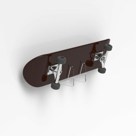 Wall-Mounted Skateboard Rack Displaying Acrylic Wall Hanging Sliding Plate Bracket Display Stand for Longboard