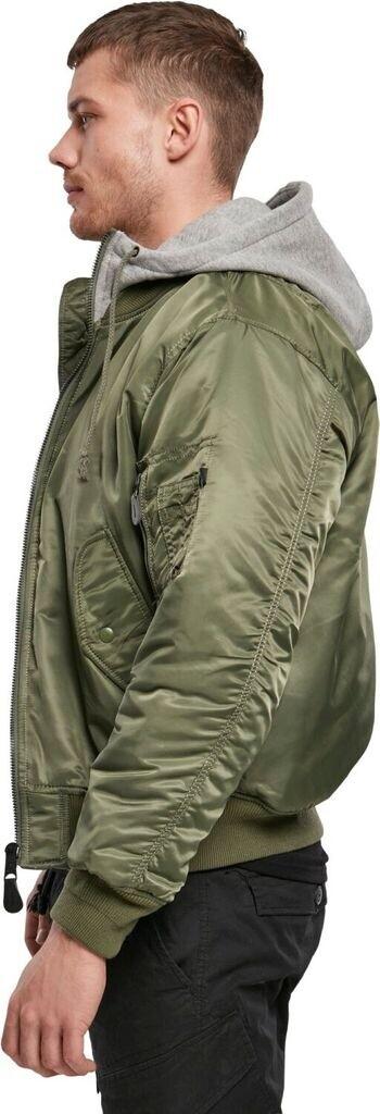 Brandit MA1 Sweat Hooded Winter Jacket olive-grey