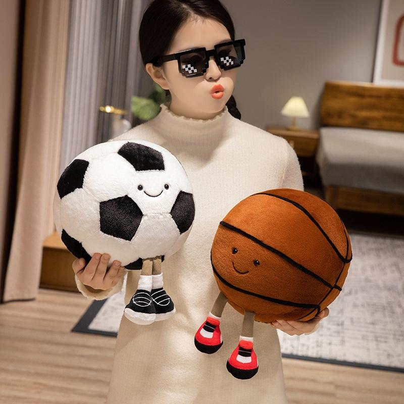 Creative Simulation Basketball Football Doll Boy Plush Toy Dolls Give Boyfriend Cute Birthday Gift