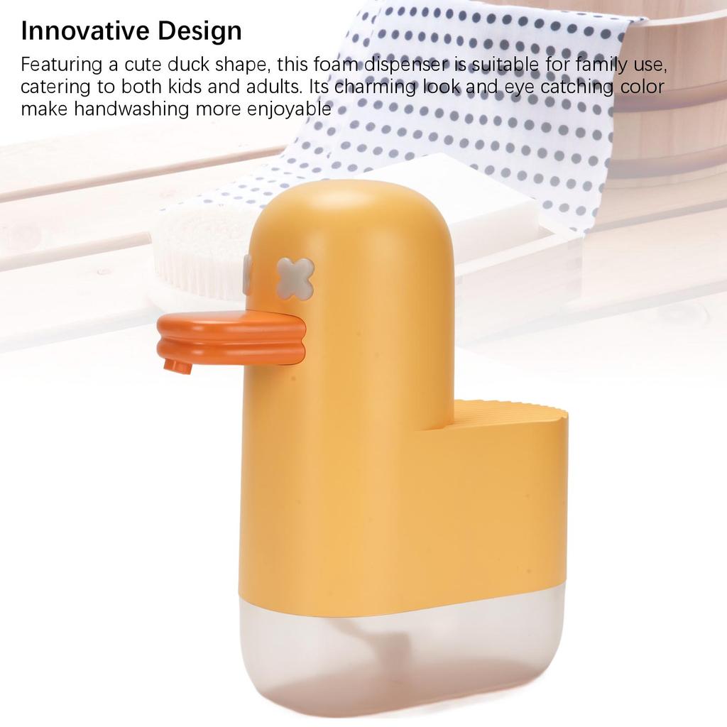 Automatic Foaming Dispenser Cute  Duck  Smart Sensing Hand Soap Dispenser for Bathroom Kitchen Foam Dispenser for Bathroom